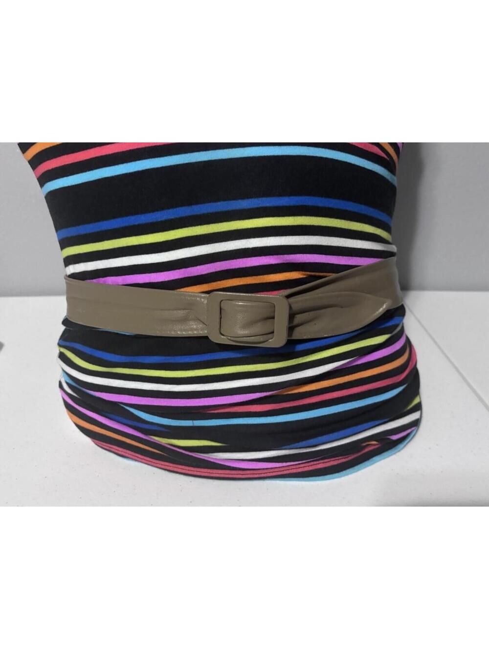 Vintage Faux Leather Light Brown Women’s Belt Size M